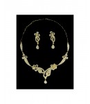 Chandelier Necklace Set with Golden Base Studded With White American Diamond, Attractive to Wear, New Fashion Design